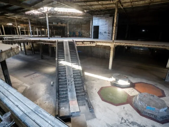 abandoned shopping mall